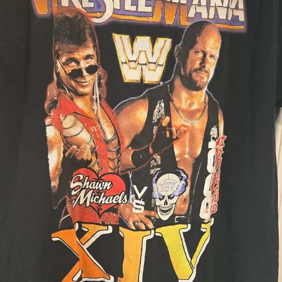 WWE WrestleMania XIV Black Graphic Tee - Picture 2 of 5